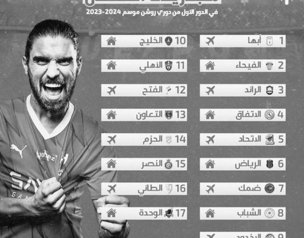 جدول مباريات الهلال في الدوري السعودي 2023-2024