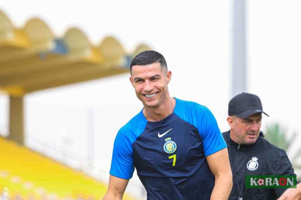 كريستيانو رونالدو ينتظم في تدريبات النصر