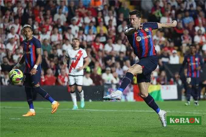 نتيجة مباراة برشلونة ورايو فاليكانو في الدوري الإسباني