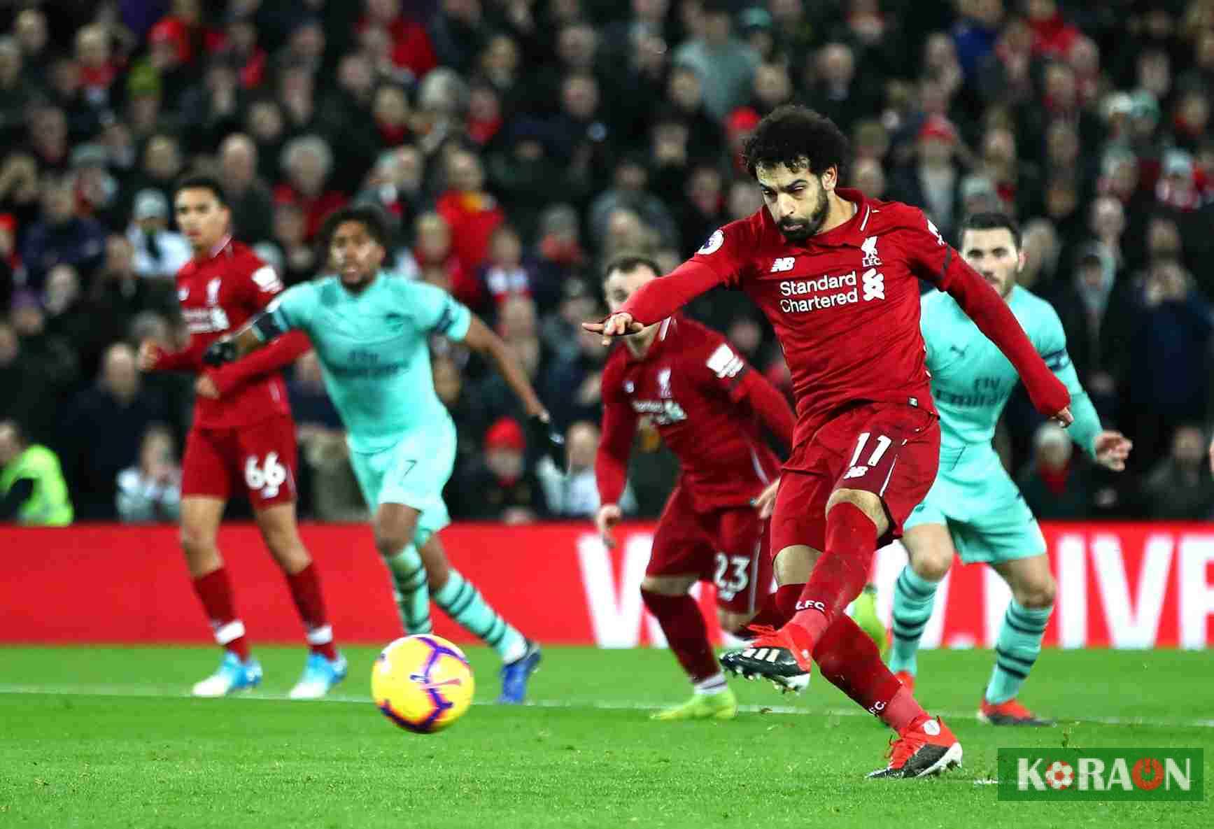 نتيجة مباراة ليفربول وآرسنال في الدوري الإنجليزي