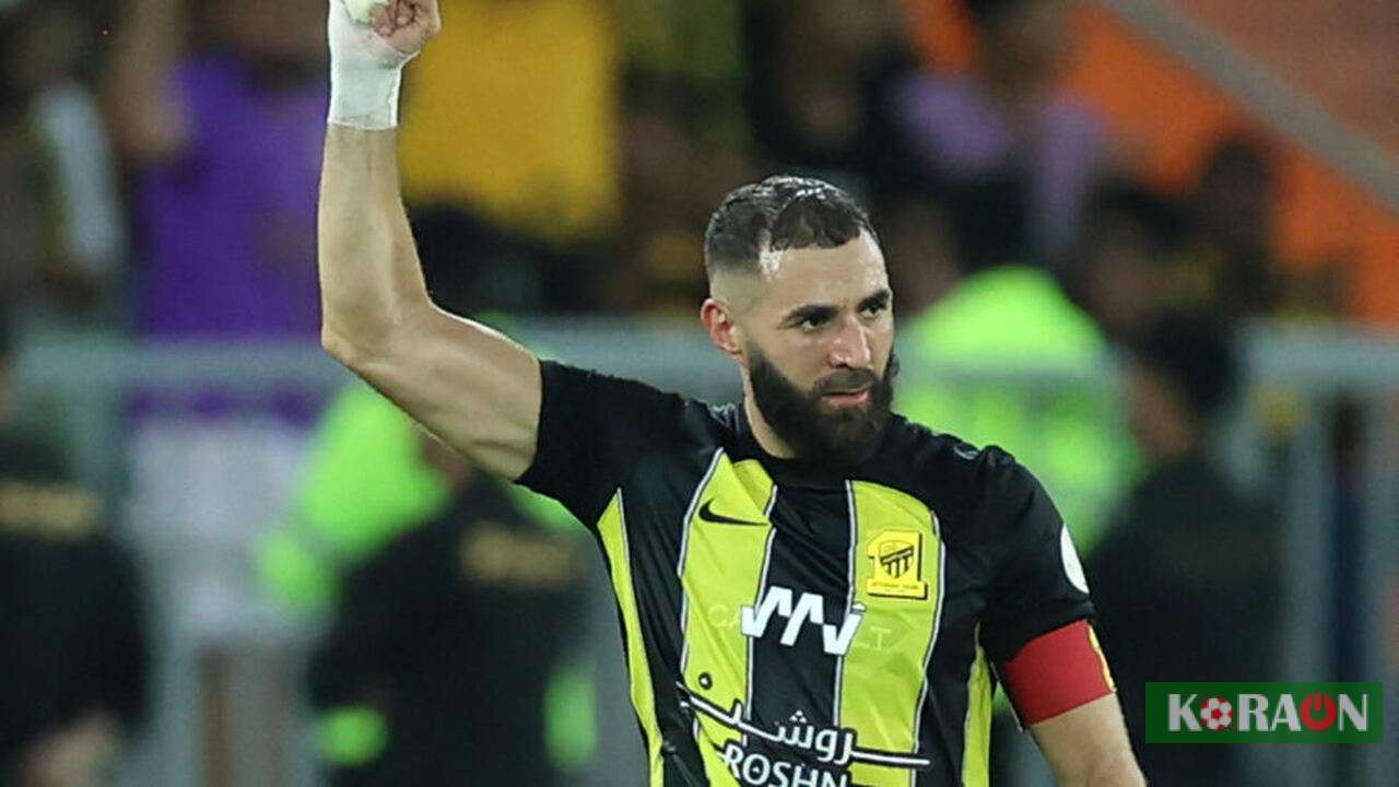 بنزيمة يقود هجوم الاتحاد ضد الوحدة في الدوري السعودي