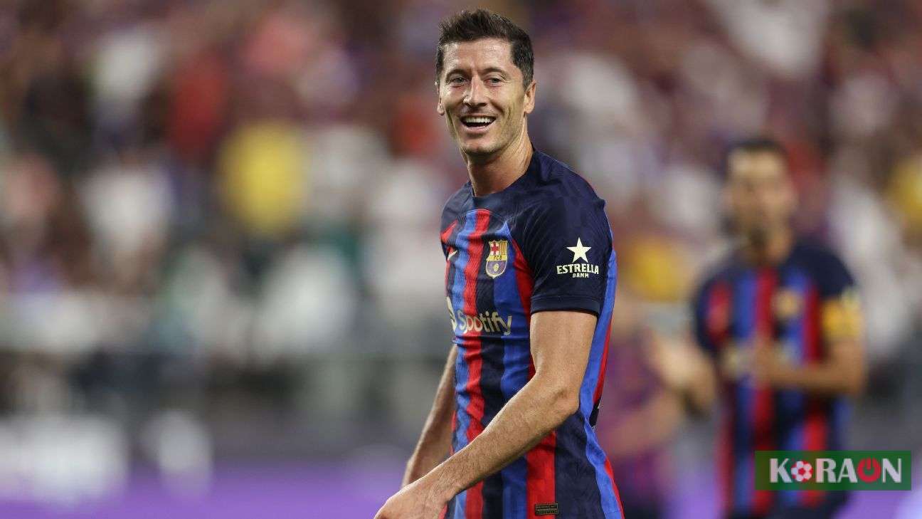 برشلونة يفقد ليفاندوفسكي أمام قادش