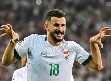 أيمن حسين يواصل تألقه مع منتخب العراق