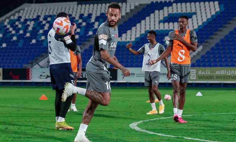 نيمار يعود للتدريبات الجماعية مع الهلال